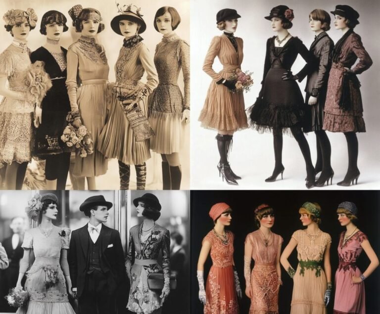 1920s flapper dress with fringe and beadwork