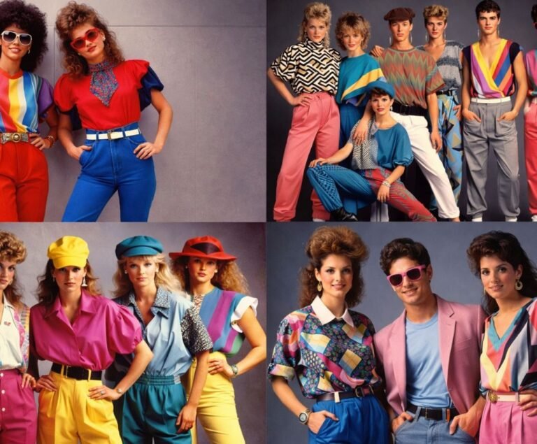 80s inspired outfit styled with oversized blazer and high waist jeans