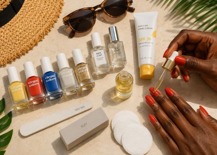 Summer manicure essentials and nail care tips for long-lasting nail polish on dark skin tones