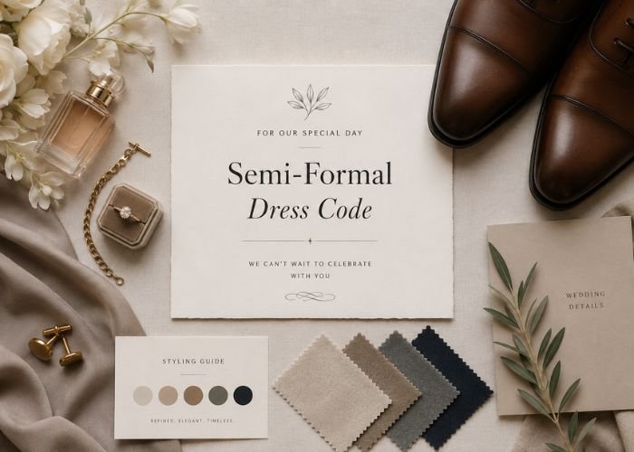 How to understand semi-formal wedding dress code